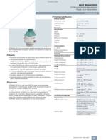 Technical Specifications: Continuous Level Measurement Radar Level Transmitters