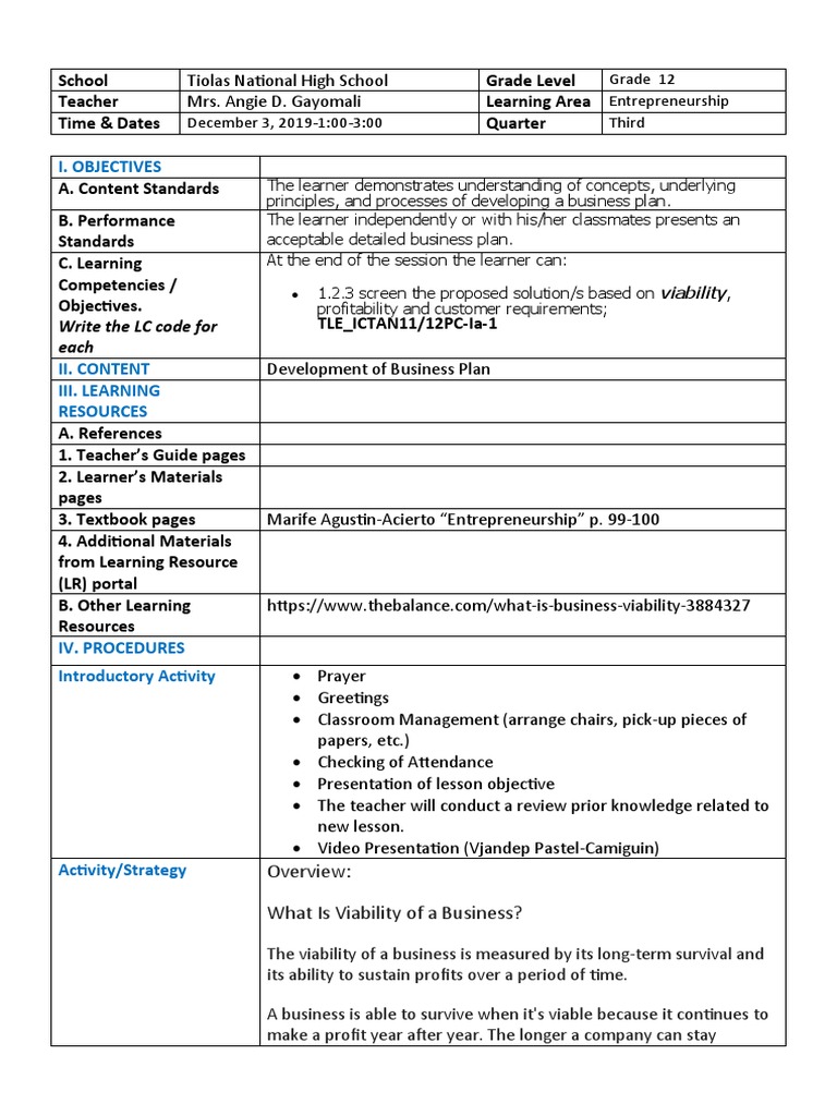 Understanding LC Codes in Lesson Plans | PDF | Teachers | Learning
