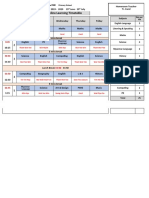 YEAR 6E Zoom Online Learning Timetable: Pride ISM Primary School