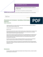 Elaboración, Gestión y Evaluación de Proyectos Sociales en Trabajo Social PDF