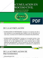 DE LA ACUMULACION EN EL PROCESO CIVIL. Formato UTH