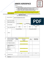 Brahmos Aerospace: Application Format