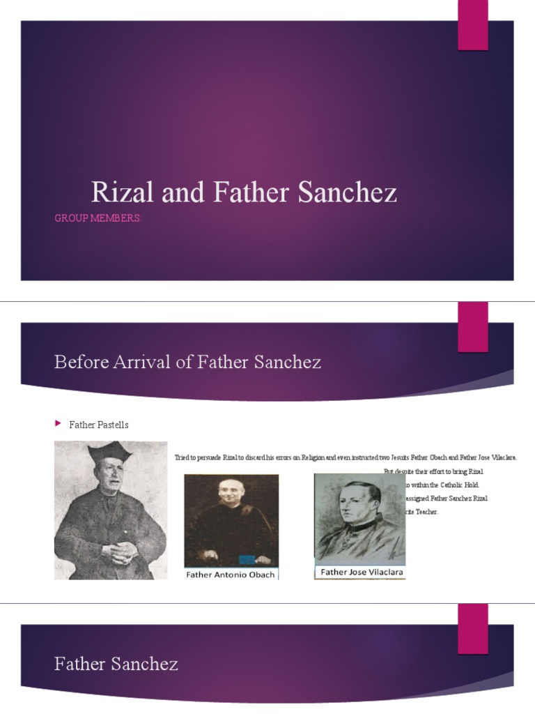 Rizal's Tribute to Father Sanchez | PDF