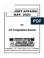 Current Affairs Monthly Issues - May - 2020