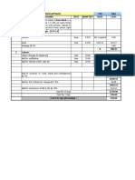 RATE ANALYSIS FOR: 12mm THK Internal Plaster 238 SQM Item No. Particulars Unit Quantity Rate Cost