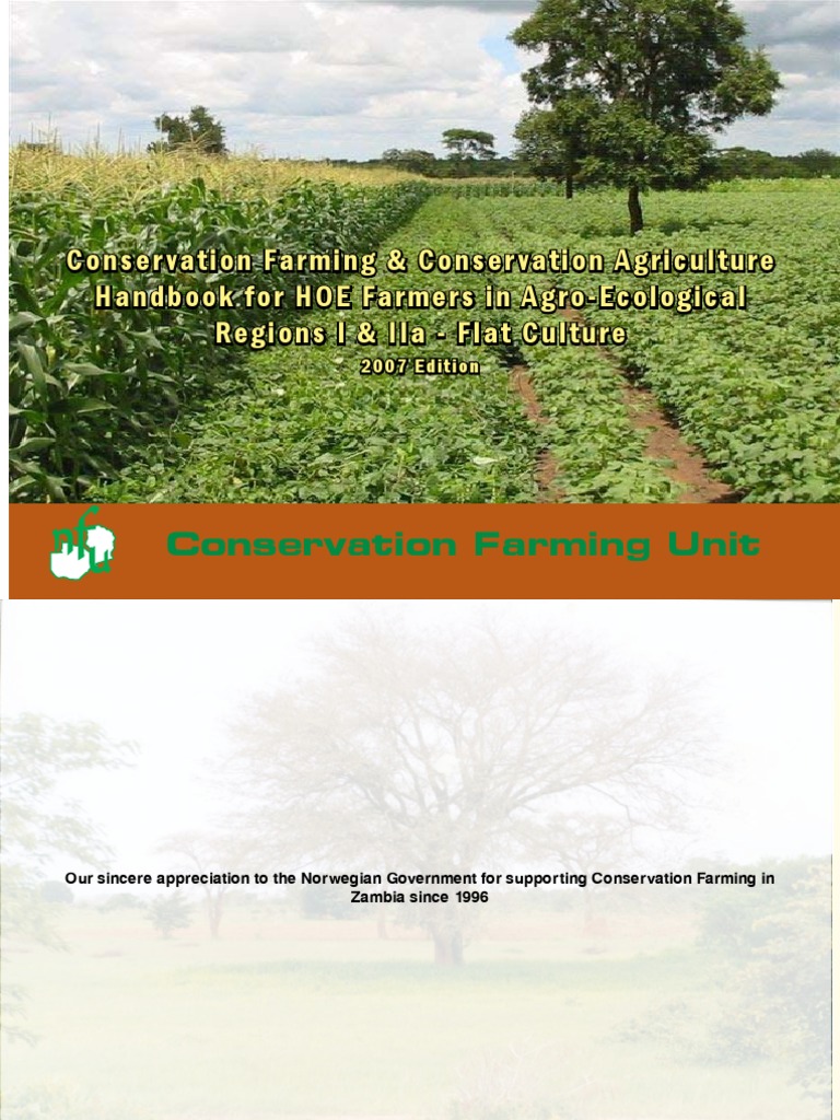 Conservation Farming Handbook for Zambia | PDF | Crop Rotation | Tillage