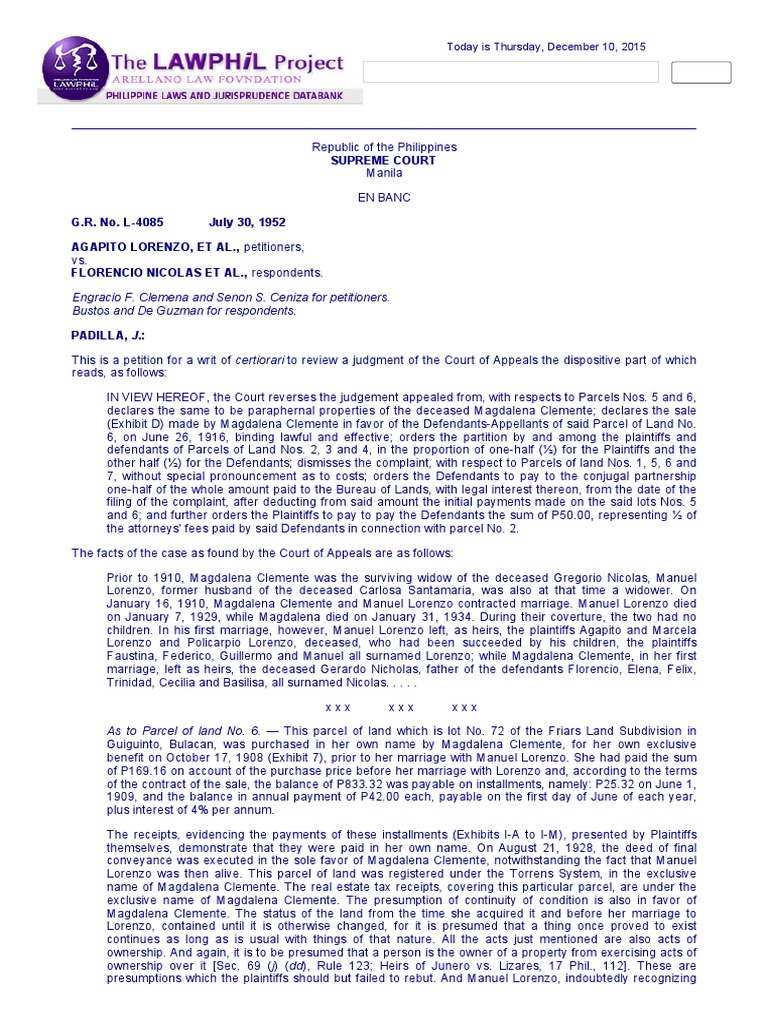 Supreme Court Ruling on Property Dispute | PDF | Deed | Complaint