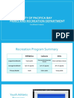 City of Pacifica Bay Parks and Recreation Department: Enrollment Analysis