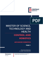 Master of Science in Control and Robotics Program Overview