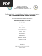 The Effects of Sleep Deprivation On The Academic Performance of Senior ...