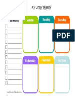 My Weekly Planner PDF