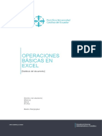 Operaciones Básicas en Excel