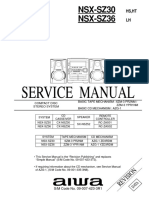 Service Manual: NSX-SZ30 NSX-SZ36