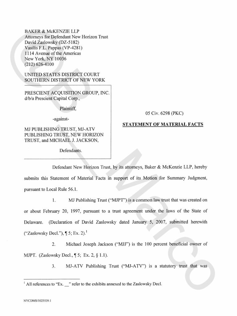 Statement of Material Facts Text.Marked PDF PDF