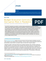 Enspecial Series On Covid19budget Execution Controls To Mitigate Corruption Risk in Pandemic Spendin