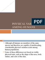 PAA - Physical Variations Among Humans