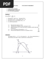 Gra de 11 Functions Worksheet