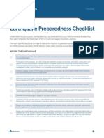 Earthquake Preparedness Checklist