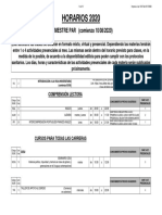 Horarios 2020: SEMESTRE PAR (Comienzo 10/08/2020)