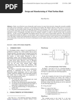 Design and Manufacturing of Wind Turbine Blade