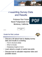 Lecture 8-3 - Presenting Survey Data and Results