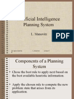 Artificial Intelligence: Planning System
