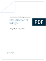 Classification of Bridges: Bridge Engineering Unit-2