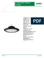 Led High Bay Ufo Ip65 150W 5000K - 19500LM 130LM - W 120-240vac No Dim PDF