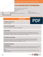 Plano de estudo tutorado de Geografia sobre trabalho formal e informal