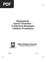 Biographies - Sachin Tendulkar - A Definitive Biography (Vaibhav Purandare)