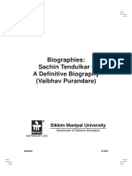 Biographies - Sachin Tendulkar - A Definitive Biography (Vaibhav Purandare)