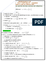 Exercice 1:: Partie I: Les Réponses Aux Questions Des Deux Exercices Sont Obligatoires