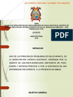 CAUSAS DE DESNUTRICIÓN EN NIÑOS MENORES DE CINCO AÑOS EN EL DISTRITO DE MARIANO MELGAR DEL ESTABLECIMIENTO DE SALUD JERUSALEN AREQUIPA -  2018.