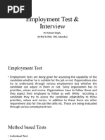 Employment Test