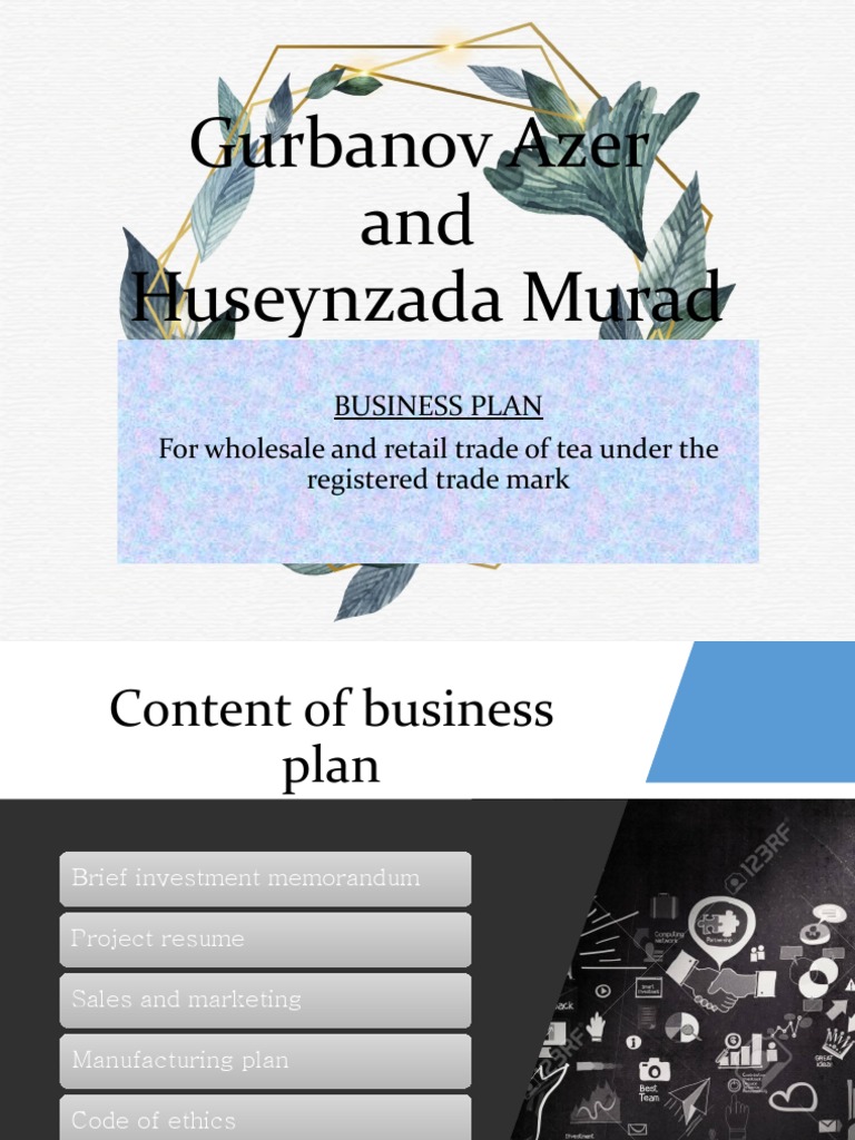 Gurbanov Azer and Huseynzade Murad Presentation | PDF | Tea | Packaging ...