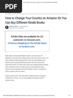 How To Change Your Country On Amazon Japan So You Can Buy Different Kindle Books