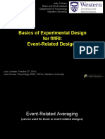 Basics of Experimental Design For fMRI: Event-Related Designs