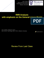 fMRI Analysis With Emphasis On The General Linear Model