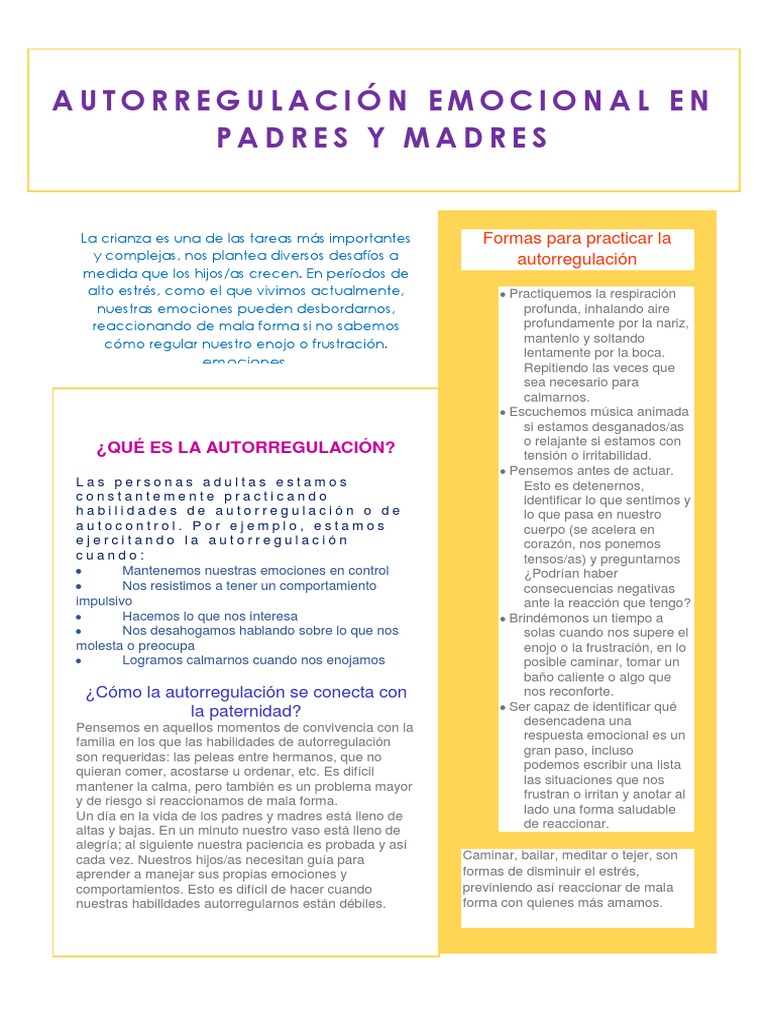 Autorregulación PDF | PDF | Autorregulación emocional | Las emociones