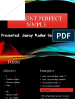 Present-Perfect-Simple-Presentation - Saray Beltran