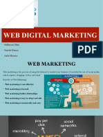 Web Digital Marketing: Submitted By: Sukhmani Mom Sanchit Kumar Ankit Sharma Ridhima Sabharwal