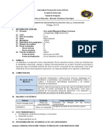 Silabo Fundamentos Neuropsicológicos de La Cognición