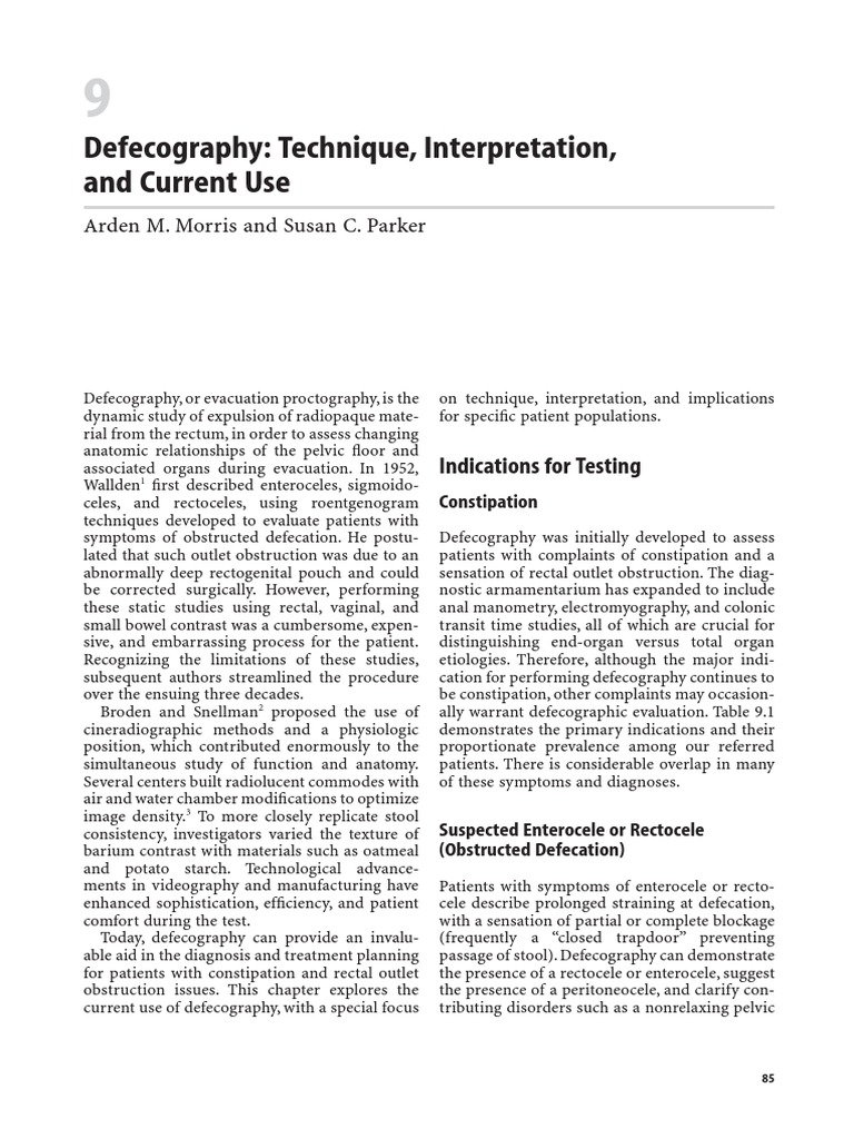 Defecography: Techniques and Uses | PDF | Rectum | Pelvis