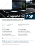 Instructions For Updating The Mapping and The Touchscreen Navigation System