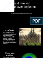 Acid Rain and Ozone Layer Depletion: By: Valeria Curi From Mariana Sarmiento's Group