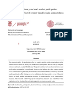 Financial Literacy and Stock Market Participation - The Moderating Effect of Country-Specific Social Connectedness PDF