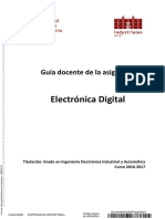 Electrónica Digital: Guía Docente de La Asignatura