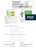 Evaluación Lineas Rectas