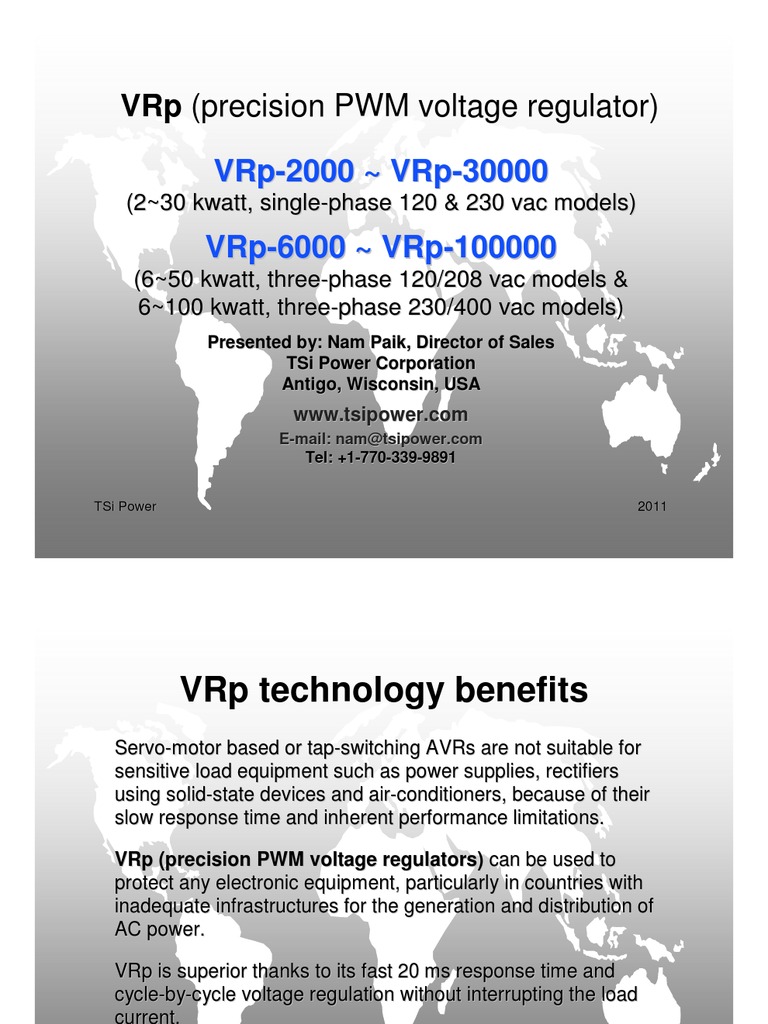 TSi Power VRp Voltage Regulator Overview | PDF | Mains Electricity ...