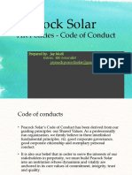 Peacock Solar: HR Policies - Code of Conduct
